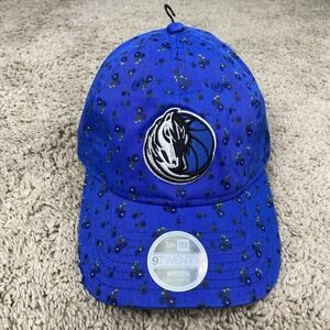 Dallas Mavericks Hat New Era 9Twenty NBA Womens Adjustable Blue Floral Print Cap